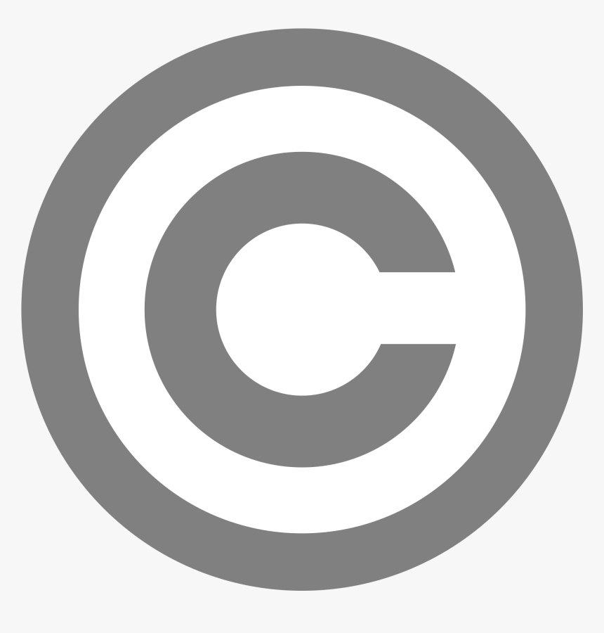 Grey Copyright - Transparent Background Copyright Symbol, HD Png Download, Free Download