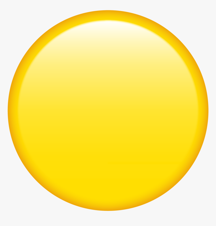 Yellow Circle Emoji Png, Transparent Png, Free Download