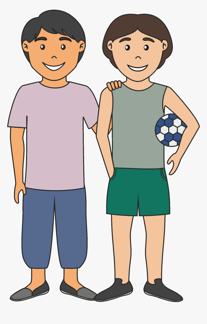 Thumb Image - Best Friends Boys Drawing, HD Png Download, Free Download