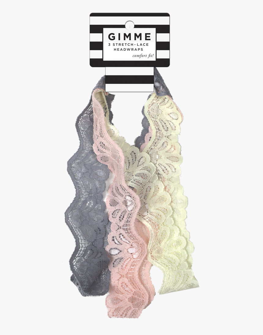 Gimme Lace Sheen Headbands, 3pc - Crochet, HD Png Download, Free Download