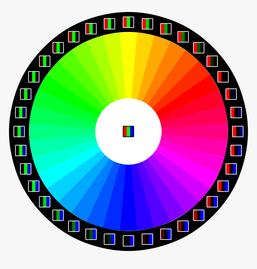 Clip Art File Rgb Svg Wikimedia - Color Wheel Test Print, HD Png Download, Free Download