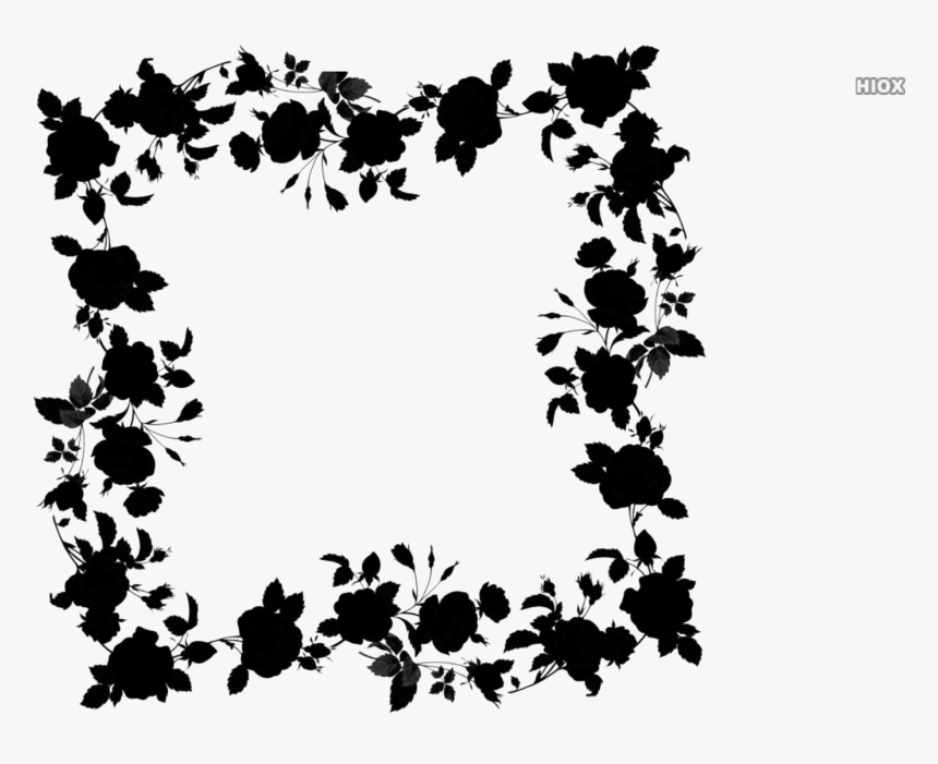 Floral Frames Png Transparent Images - Silhouette, Png Download, Free Download