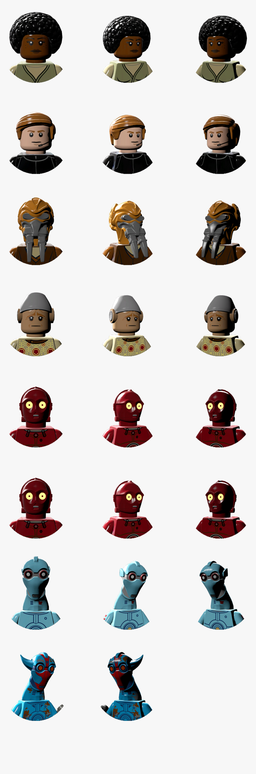 Transparent Star Wars The Force Awakens Clipart - Lego Star Wars The Force Awakens Character Icons Hi, HD Png Download, Free Download