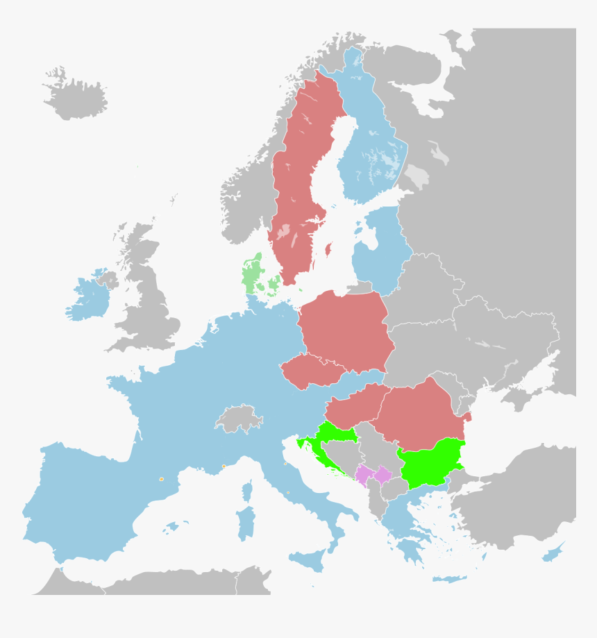 Eurozone On World Map, HD Png Download, Free Download