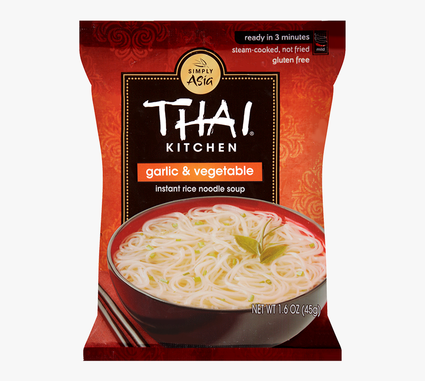 Garlic And Vegetable Instant Rice Noodle Soup - Thai Kitchen Spring Onion, HD Png Download, Free Download