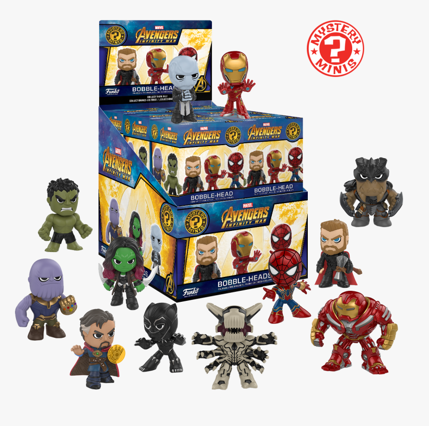Avengers Infinity War Mini Bobble Heads, HD Png Download, Free Download