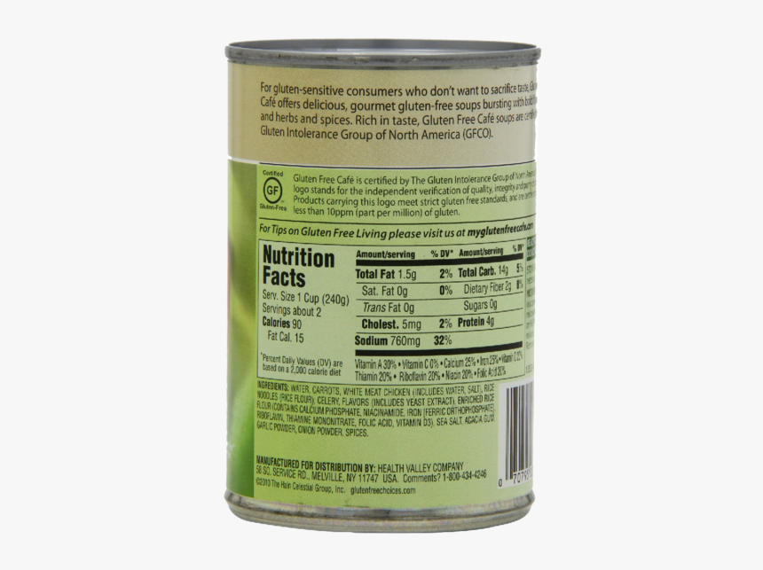 Gluten Free Cafe Chicken Noodle Soup - Packaging And Labeling, HD Png Download, Free Download