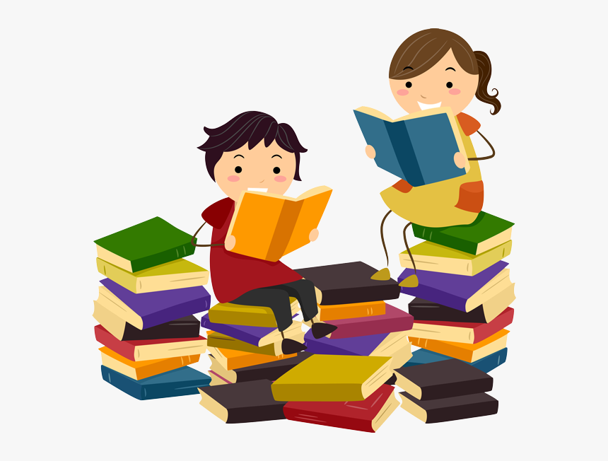 Kids Reading - Book Borrowing, HD Png Download, Free Download