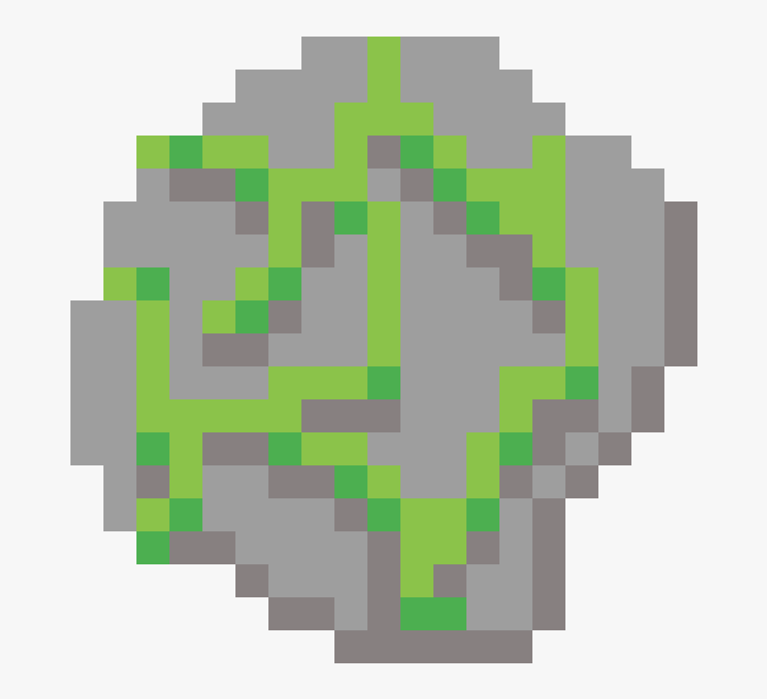 Transparent Mossy Rock Png - Minecraft Experience Orb Png, Png Download, Free Download