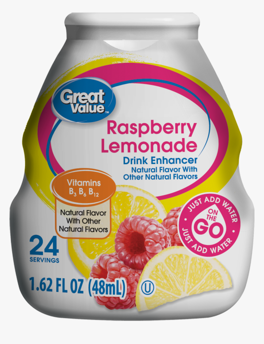 Great Value Raspberry Lemonade Drink Mix, HD Png Download, Free Download