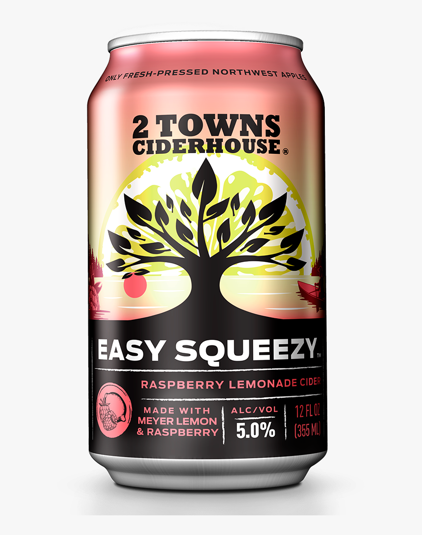 Easy Squeezy 12oz - 2 Towns Cider Easy Squeezy, HD Png Download, Free Download