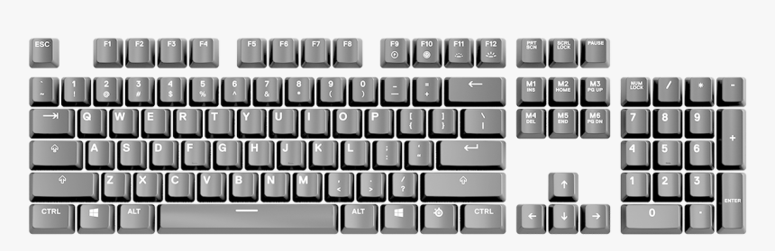 Keyboard Keycap Sets-us - Logitech G413 Silver Tr, HD Png Download, Free Download