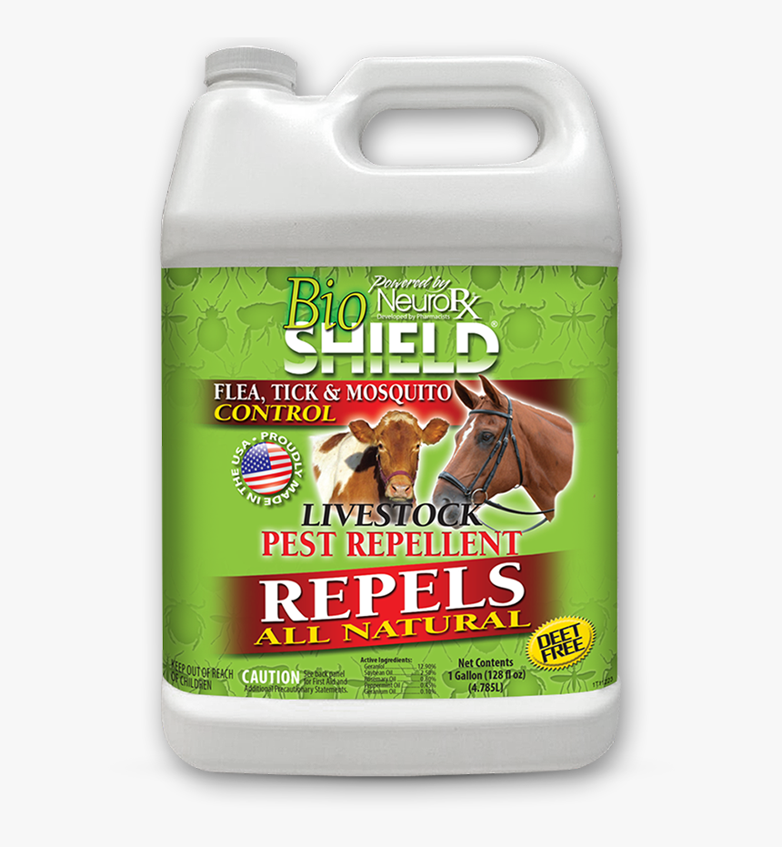 Bioshield Livestock Bug Repellent In A 1 Gallon Container - Sorrel, HD Png Download, Free Download