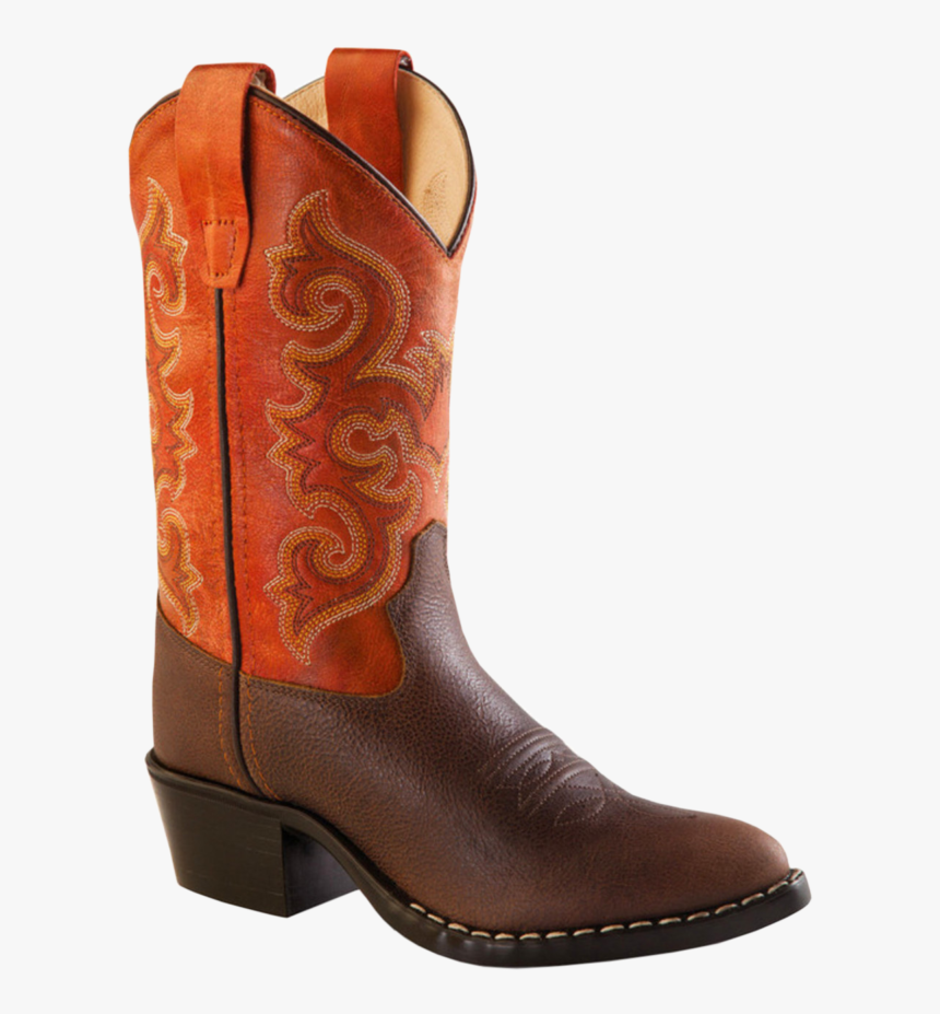 Old West Orange Youth Boot - Fancy Cowboy Boots, HD Png Download, Free Download