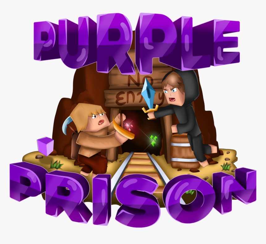 Purpleprison Logo - Transparent Minecraft Server Logo, HD Png Download, Free Download