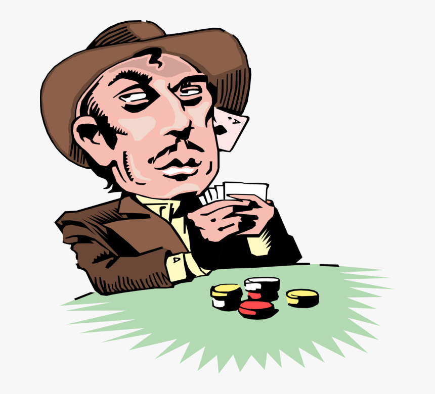 Transparent Gambling Clipart - Card Player Vector, HD Png Download, Free Download