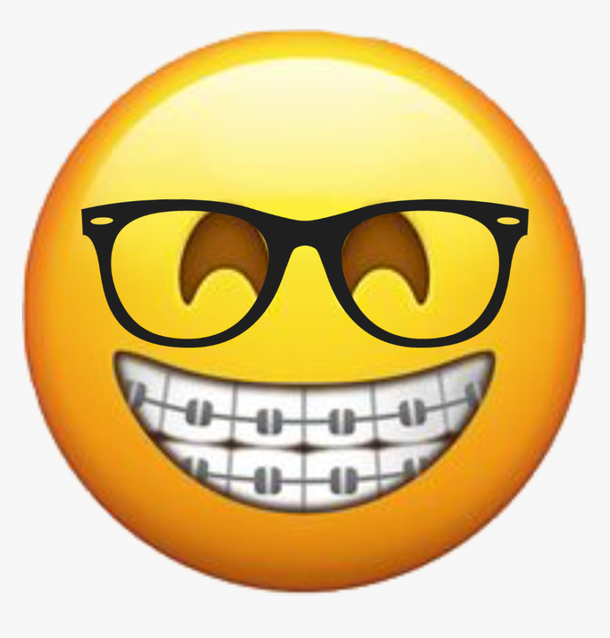 #braces #emoji #glasses #nerd - Braces Emoji Png, Transparent Png, Free Download