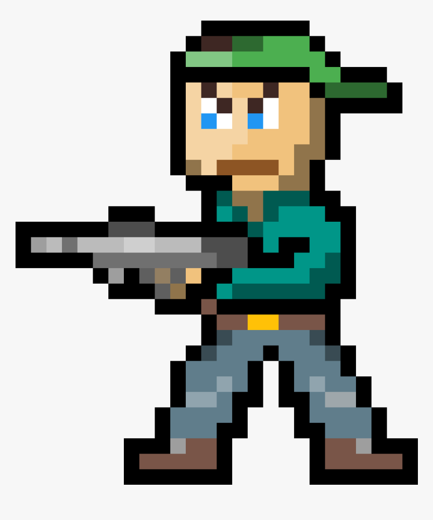 Rain Minecraft Pixel Art , Transparent Cartoons - Pixel Thug Character, HD Png Download, Free Download