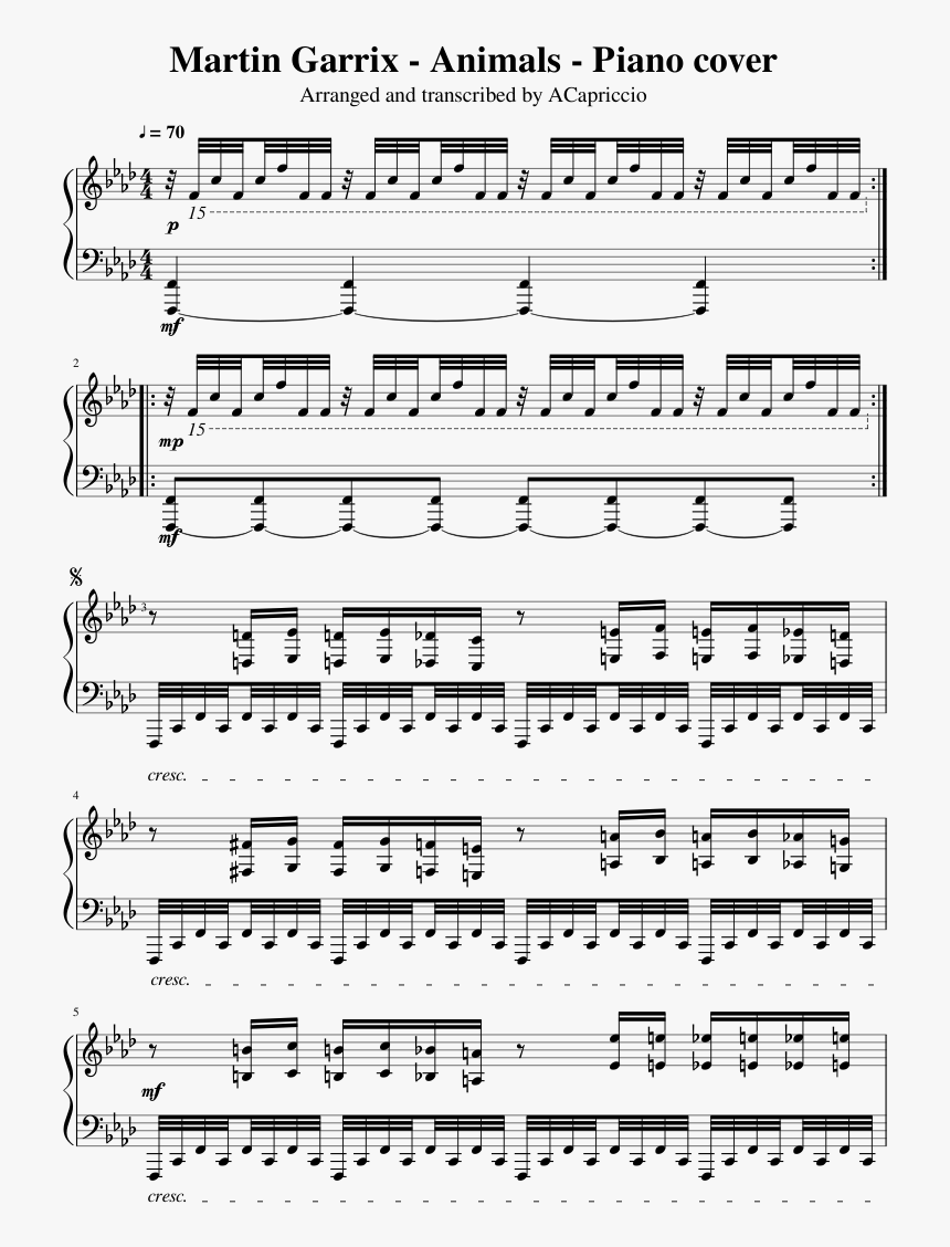 Na Na Na Mcr Piano Sheet Music, HD Png Download, Free Download