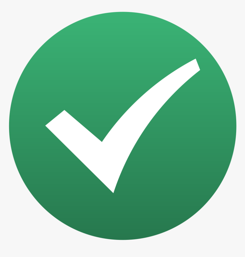 Icon Transparent Background Green Check Mark, HD Png Download, Free Download