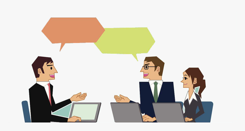 Clipart Business Meeting - Discussion Clipart Png, Transparent Png, Free Download