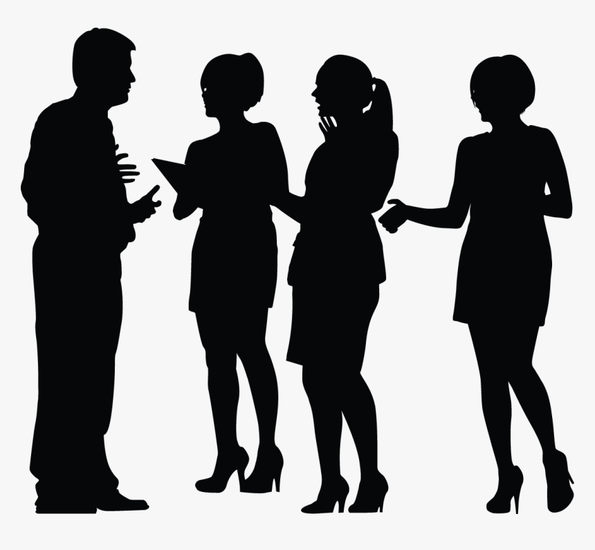 Business Meeting Silhouette - Transparent Group Business Silhouette, HD Png Download, Free Download