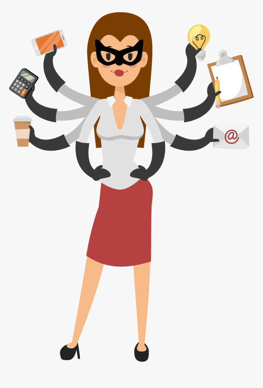 Meeting Clipart School Administrator - Woman Office Superhero Clipart, HD Png Download, Free Download