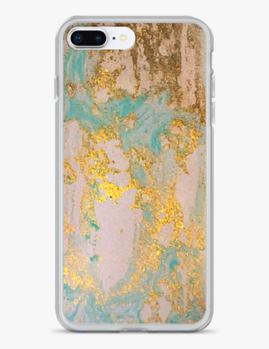 Aqua Gold Liquid Swirl Iphone Case - Iphone Xs Volleyball Background, HD Png Download, Free Download