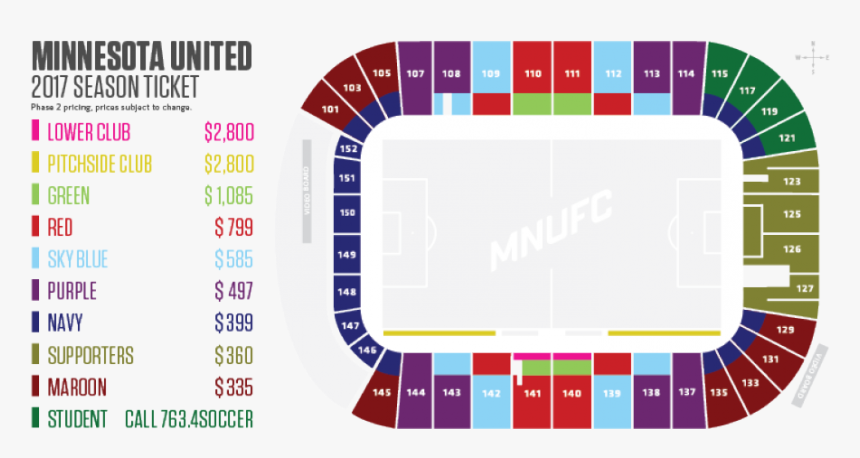 Minnesota United Allianz Field Seating Chart, HD Png Download, Free Download