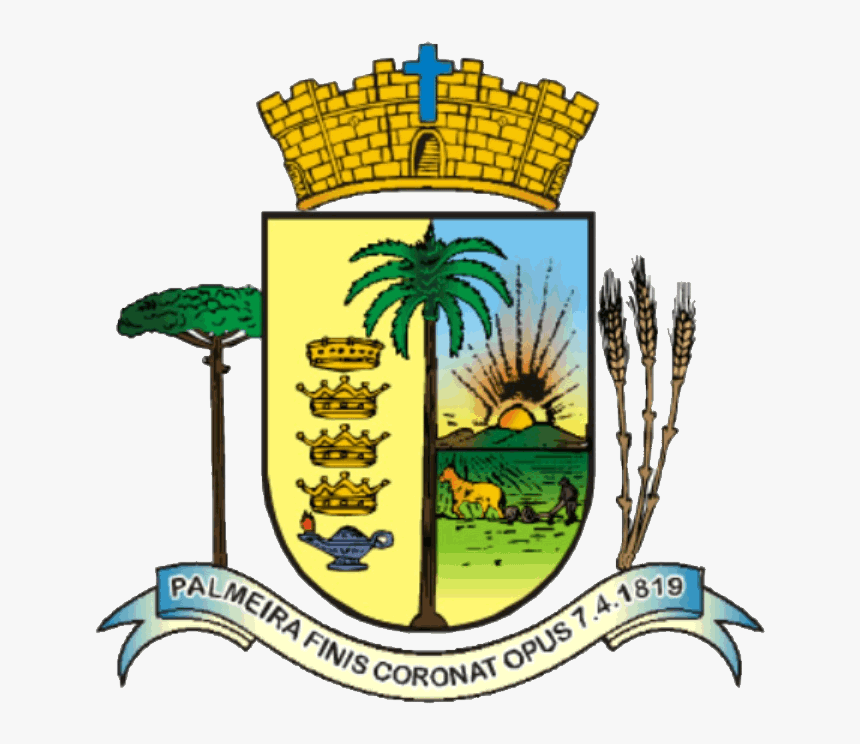 Brasão Da Prefeitura De Palmeira/pr - Prefeitura Municipal De Palmeira, HD Png Download, Free Download
