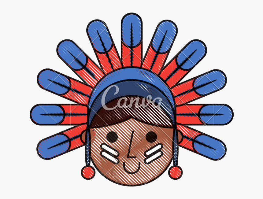 Clip Art Character Icon Icons By - Native American Feather Hat, HD Png Download, Free Download