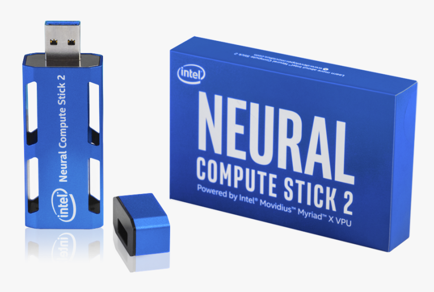 Ncs2 And Box - Intel Neural Compute Stick 2, HD Png Download, Free Download