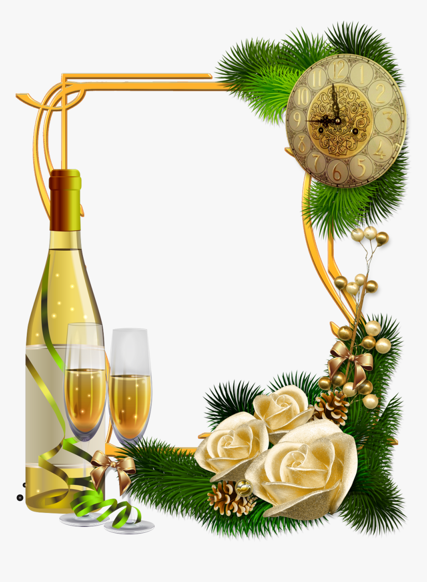 Frames For Pictures, Christmas Frames, Merry Christmas, - Happy New Year Frame Png, Transparent Png, Free Download