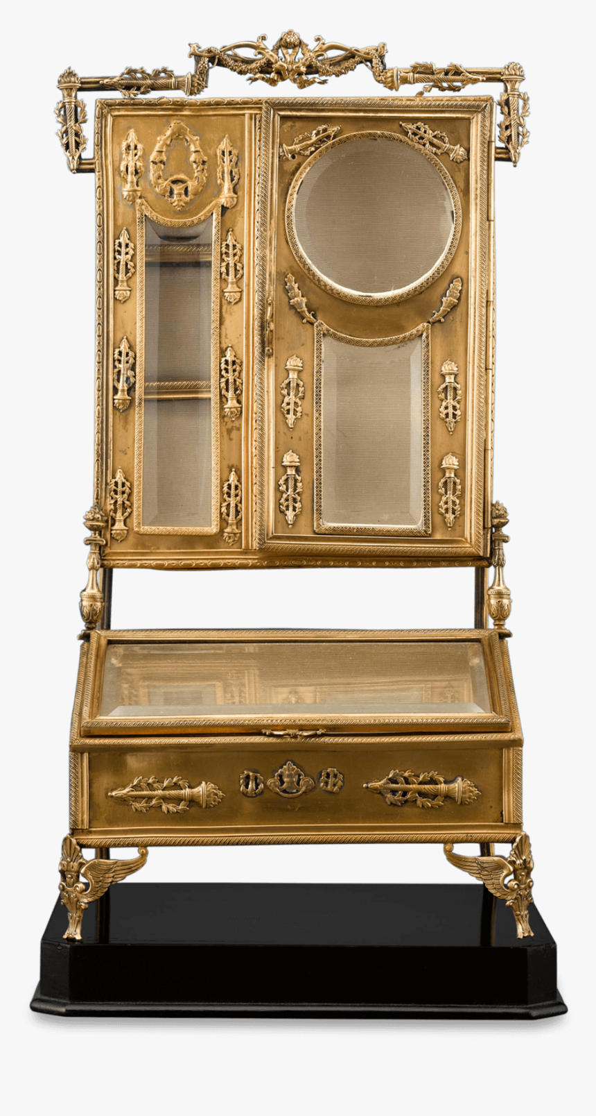 Ormolu Secretaire Jewelry Box - Antique, HD Png Download, Free Download