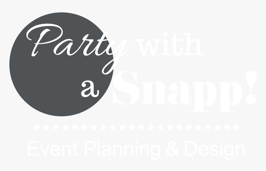 Party With A Snapp Event Planning And Design Logo - Circle, HD Png Download, Free Download