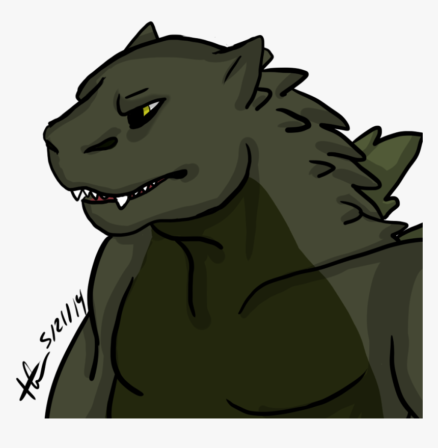 Godzilla Bust - Cartoon, HD Png Download, Free Download