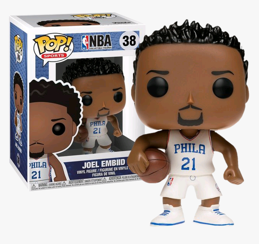 Joel Embiid Pop Vinyl Figure - Joel Embiid Funko Pop, HD Png Download, Free Download