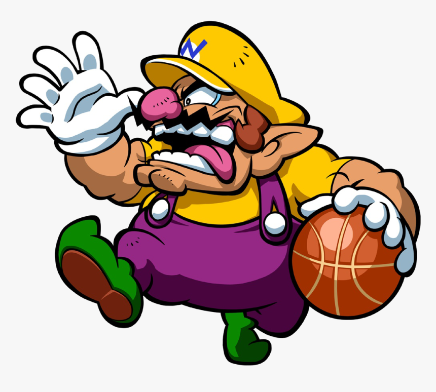 Mario Hoops 3 On 3 Wario, HD Png Download, Free Download