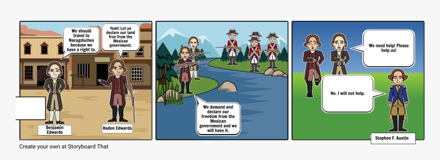 Storyboard That Fredonian Rebellion, HD Png Download, Free Download