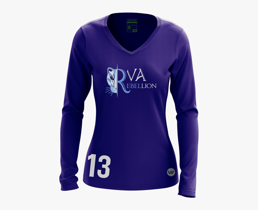 Virginia Rebellion Dark Ls Jersey - Sleeve, HD Png Download, Free Download