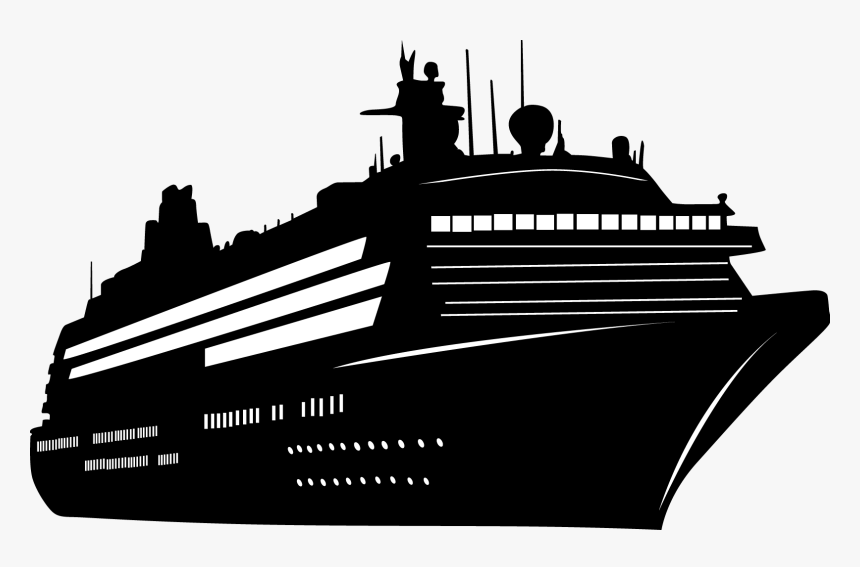 Ship Silhouettes 01 Png - Transparent Cruise Ship Silhouette, Png Download, Free Download