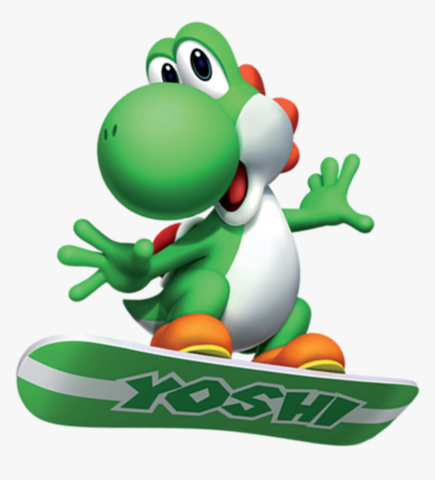 Yoshi Snowboard Yoshi 30430714 455 480 - Mario And Sonic At The Olympic Winter Games Yoshi, HD Png Download, Free Download
