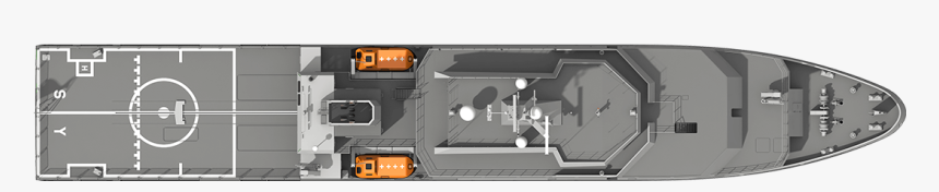 Damen Matv 2300 Top View - Gunboat, HD Png Download, Free Download