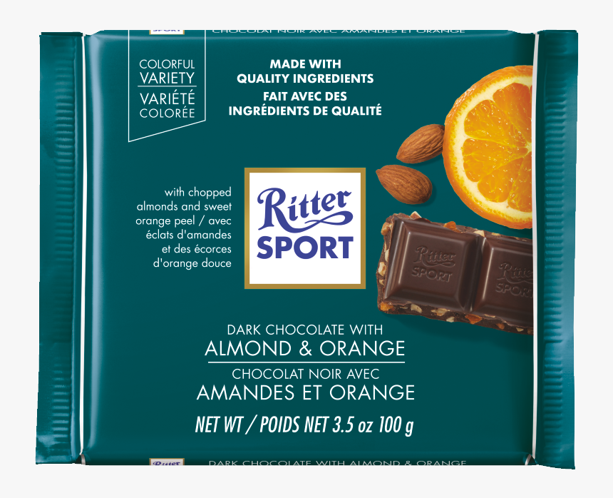 Ritter Sport Dark Almond Orange, HD Png Download, Free Download