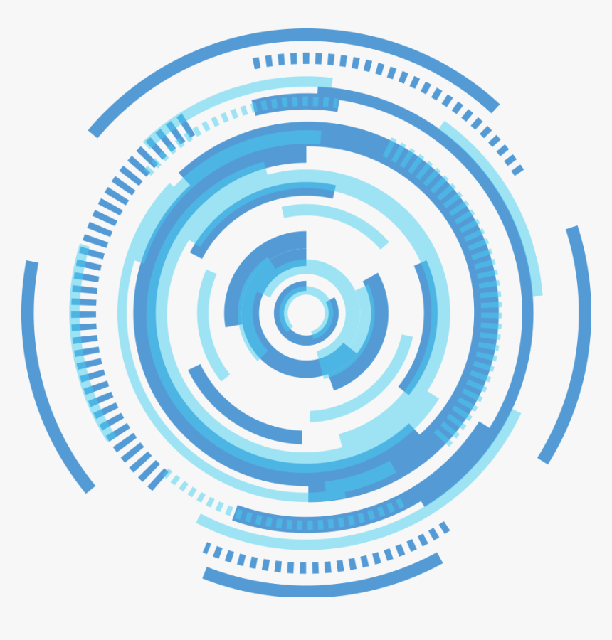 #technologists #technology #techno #circle #effect - Techno Circle Png Blue, Transparent Png, Free Download