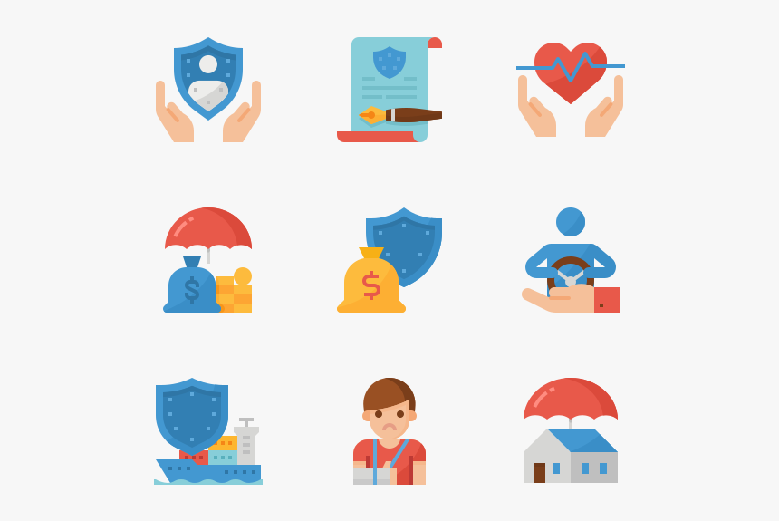 Insurance Icons Vector Png, Transparent Png, Free Download