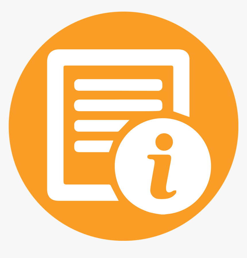 Enrollment Information Button - Food Menu Icon Png Orange, Transparent Png, Free Download