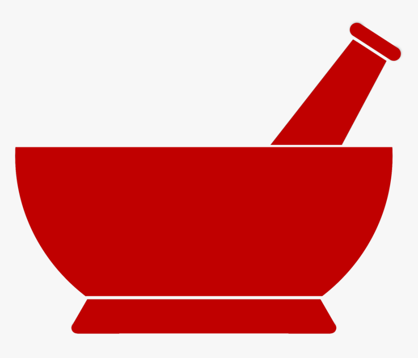 Red Mortar And Pestle Merchandise - Mortar And Pestle Pharmacy Logo, HD Png Download, Free Download