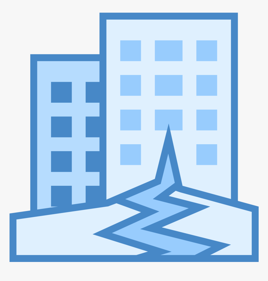 This Icon Represents An Earthquake - Png Blue Earthquake Logo, Transparent Png, Free Download