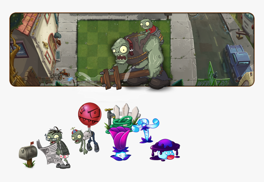 Plants Vs Zombies 2 Lawn, HD Png Download, Free Download